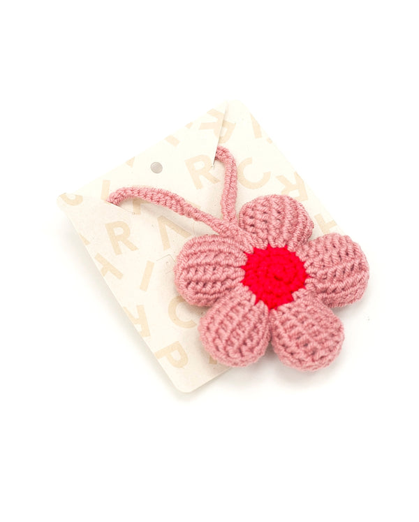 Charm Flor Rosado Crochet