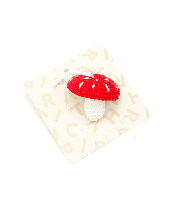 Charm Hongos Rojo Crochet
